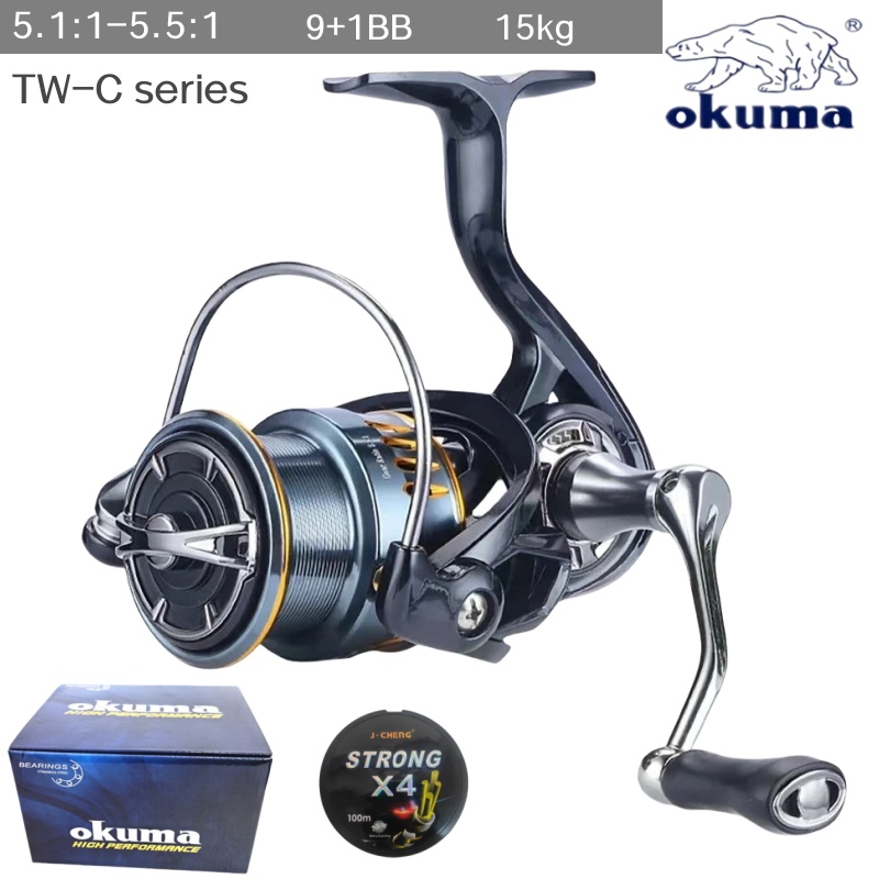 Kastking Reel Zephyr - Okumas neues Spinnrad, 5,5:1 Übersetzungsverhältnis, 15