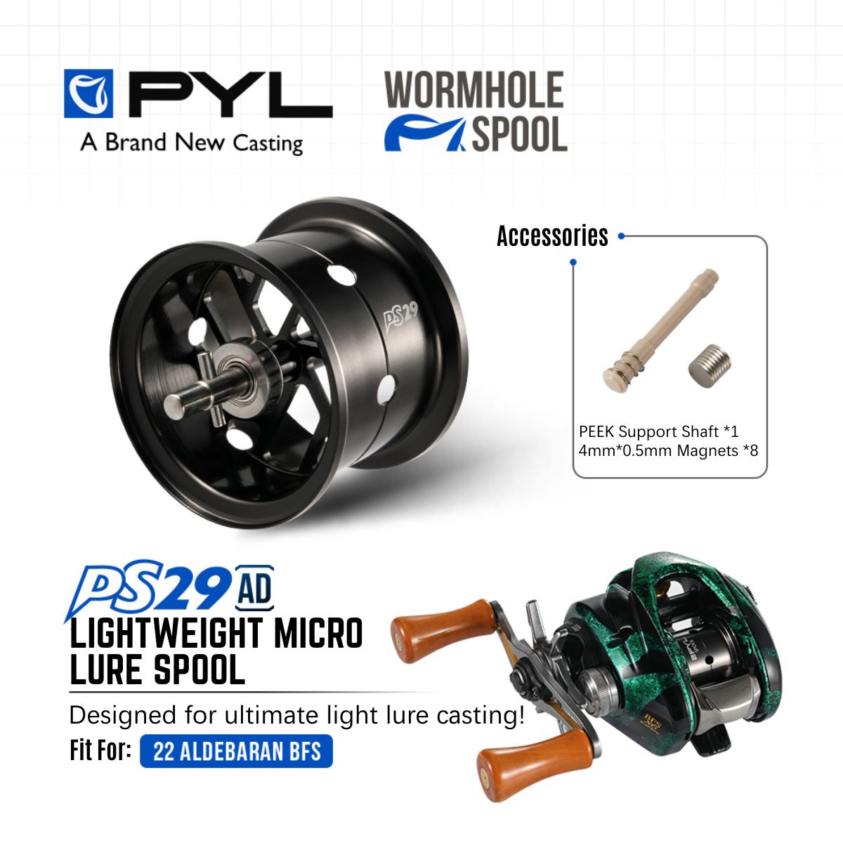 Reel Spare Spool - PYL PS29 AD Modifizierte Spule für