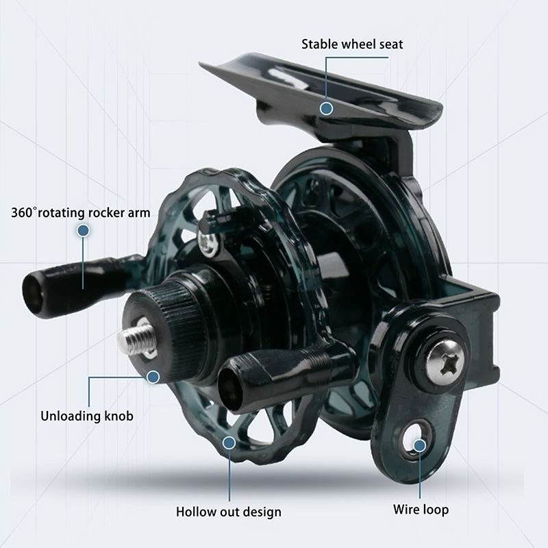 Neu 1 Stück 1:1 Tragbare Hochw – Ice Fishing Reel Bewertung und Preis